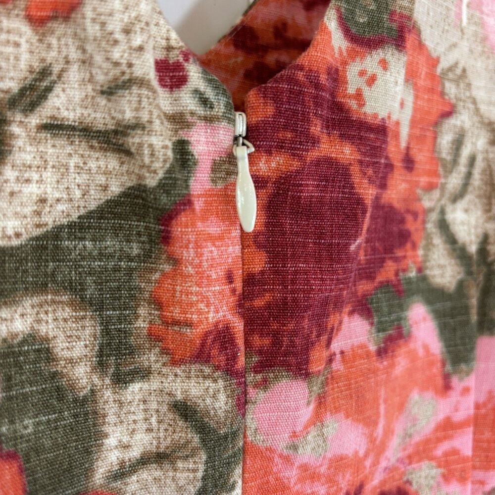 Floral Pink Womens Dress 2P Petite Feminine Romantic Bloomcore Spring Tapestry - Picture 7 of 16